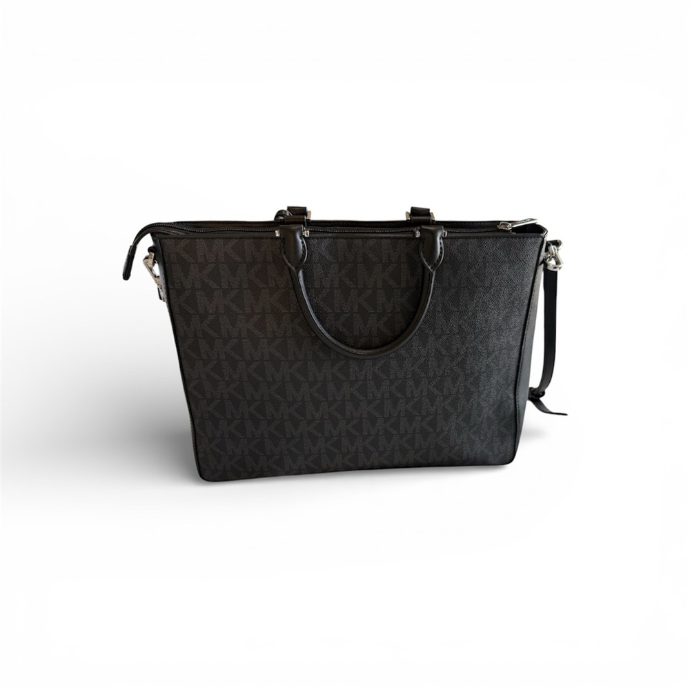 MICHAEL KORS JESSIE LARGE TZ TOTE | MK Signature Logo Tote - Picture 2 of 7